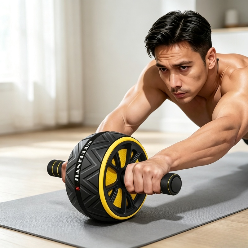 Sports Equipment Nearby - Non‑Slip Grip Ab Roller Wheel, Durable