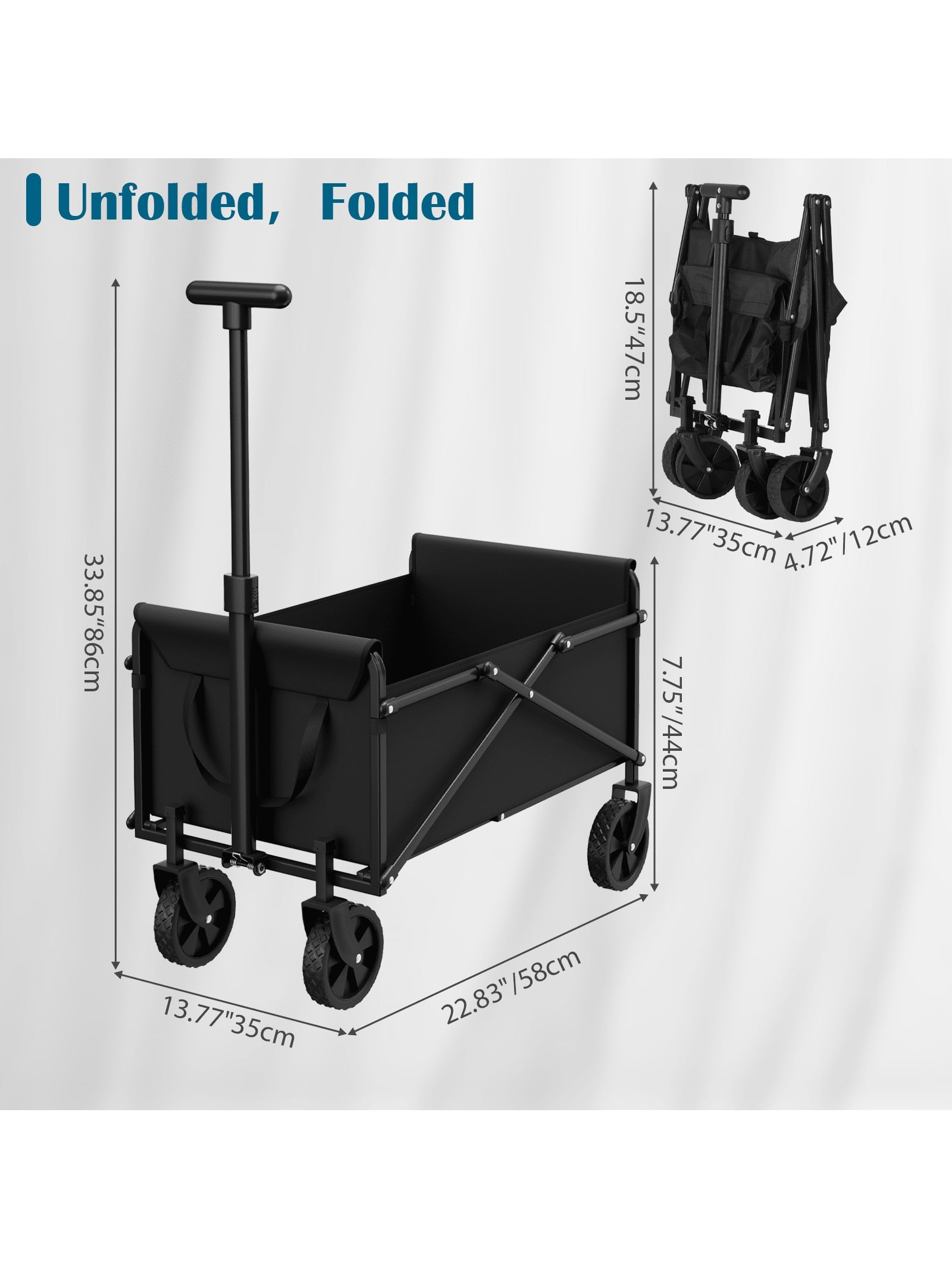 Heavy-Duty Foldable Collapsibl - Sports Equipment Trolley review and price