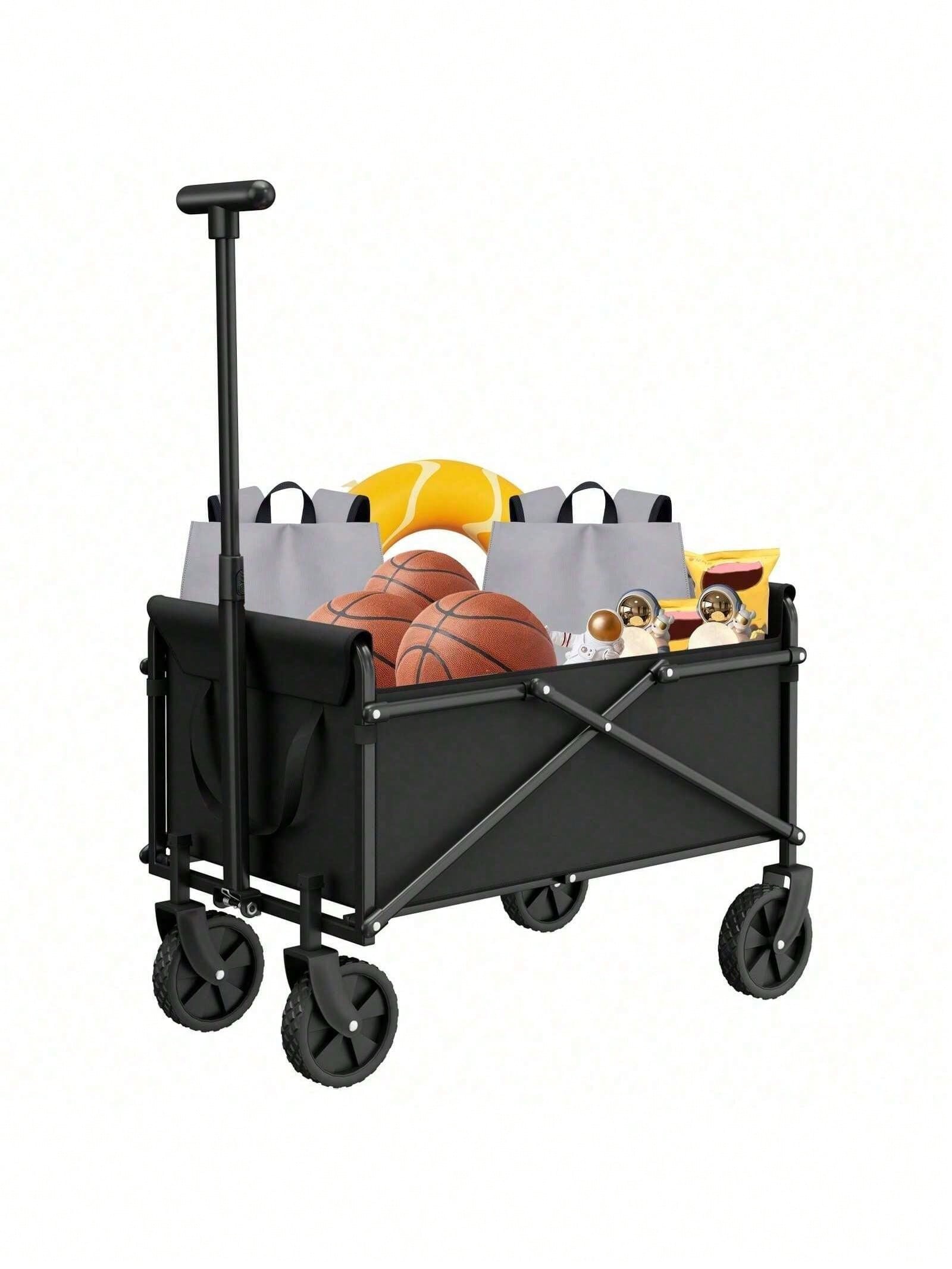 Heavy-Duty Foldable Collapsibl - Sports Equipment Trolley review and price