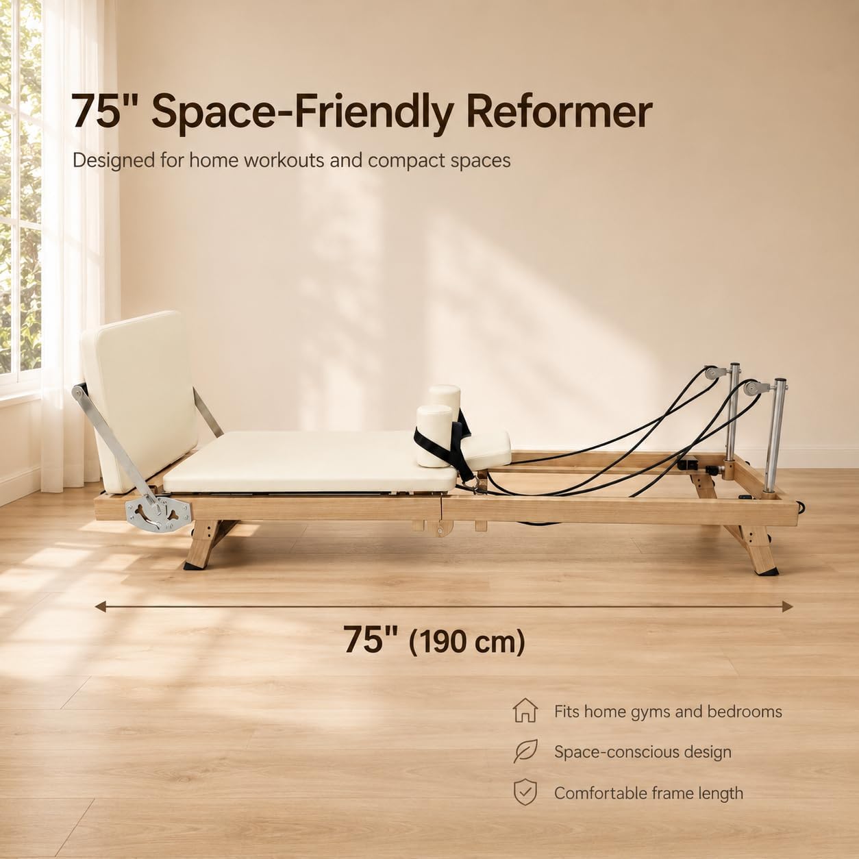 75 Inch Foldable Pilates Refor - Sports Equipment Nearby review and price