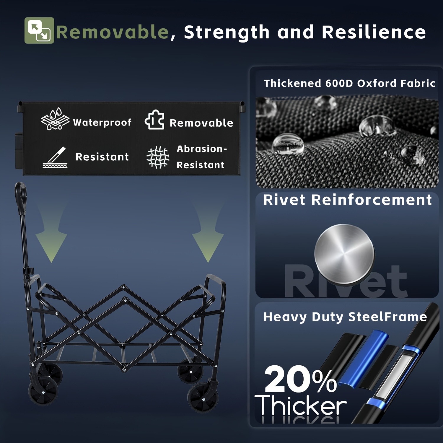 Black Heavy Duty Folding Utili - Sports Equipment Trolley review and price