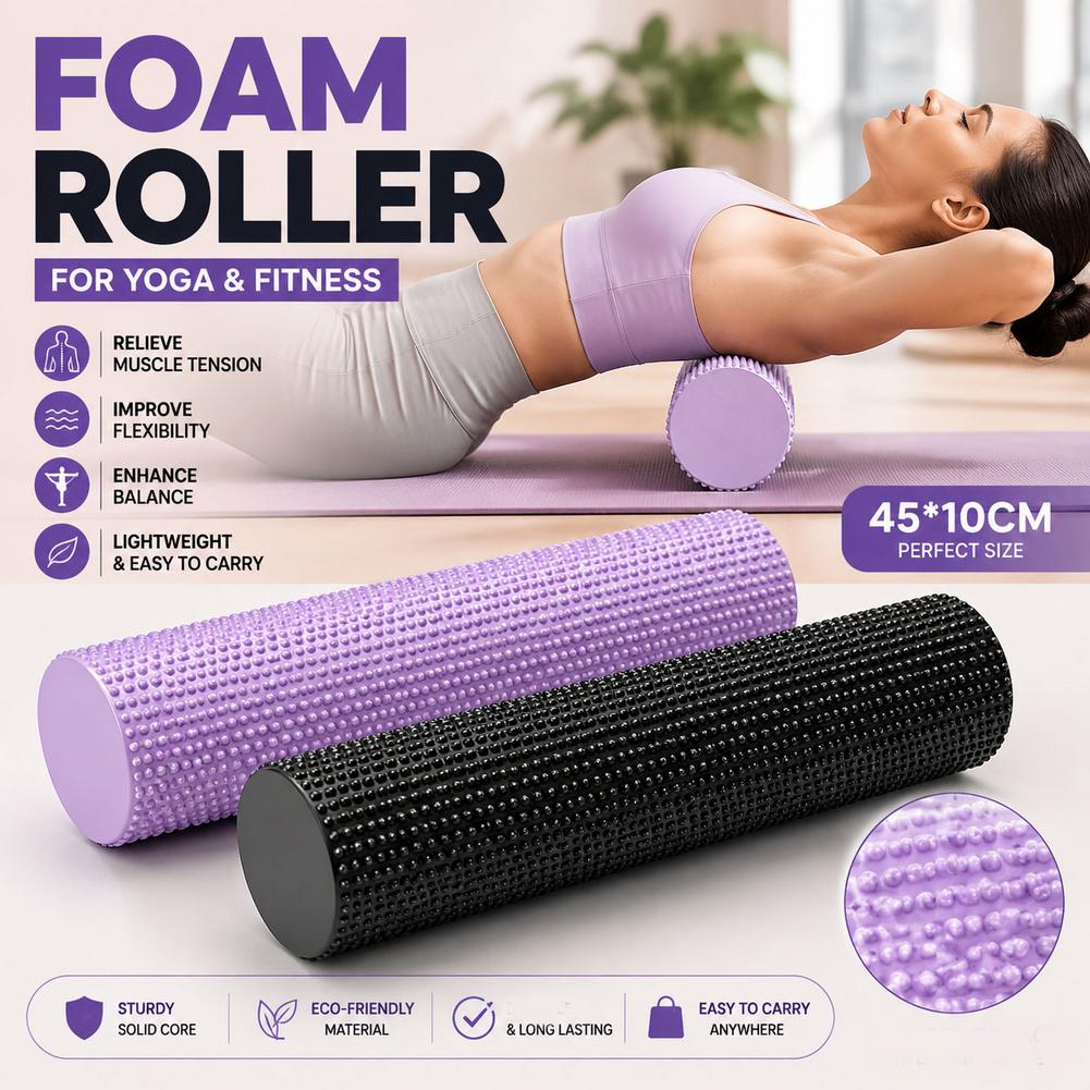 Yoga Foam Roller EVA High Dens - Sports Equipment For Home review and price