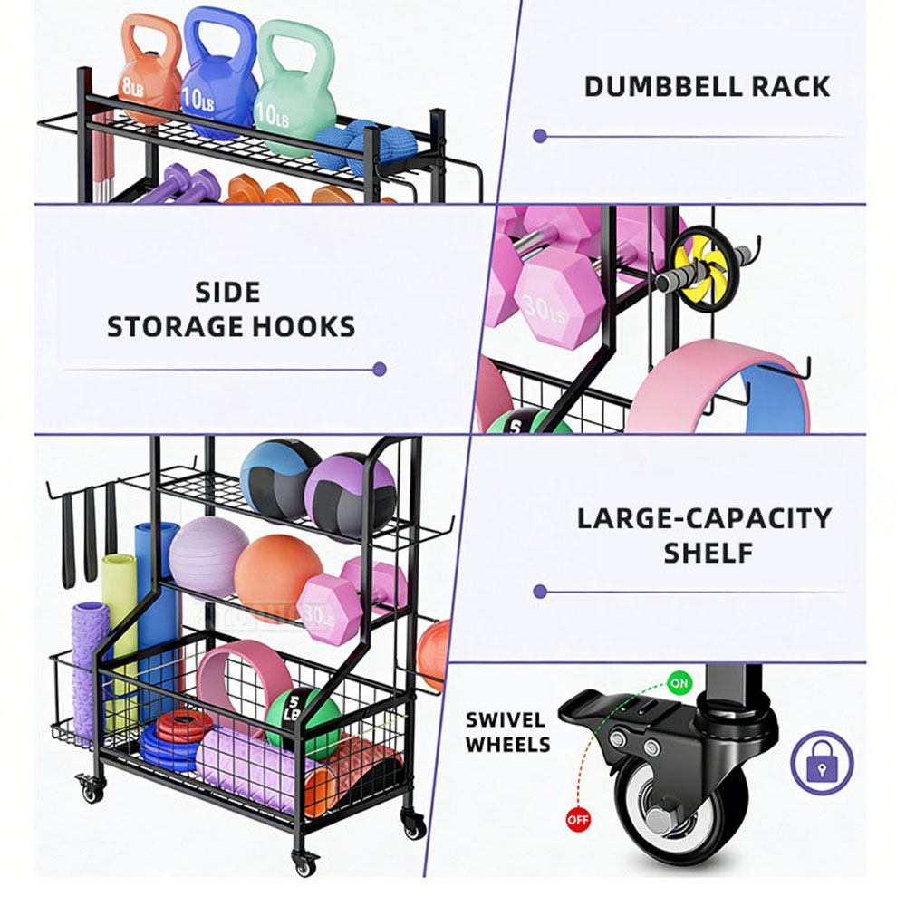 Yunlin Li Gym Dumbbell Yoga Ma - Sports Equipment Trolley review and price